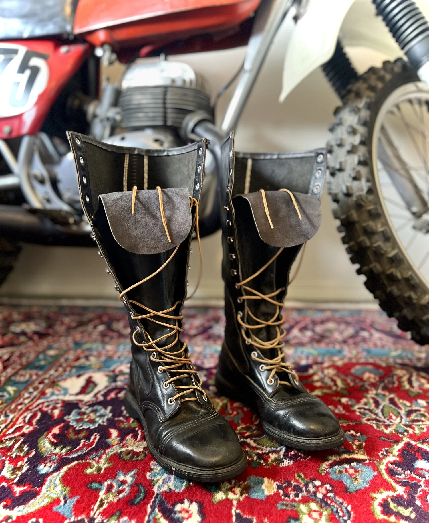 Hondaline Motocross Boots — Six Mile Industries Trials Parts